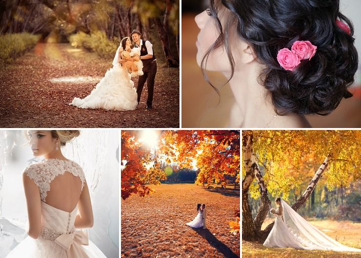 Wedding dresses Ivory in Autumn European