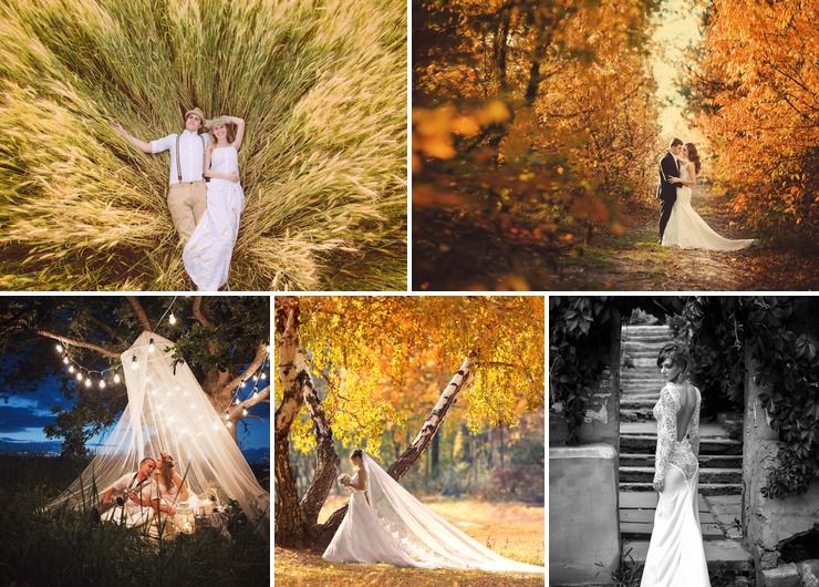 French autumn real weddings