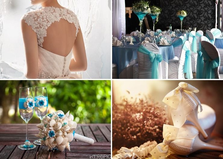 Wedding dresses Blue Vintage