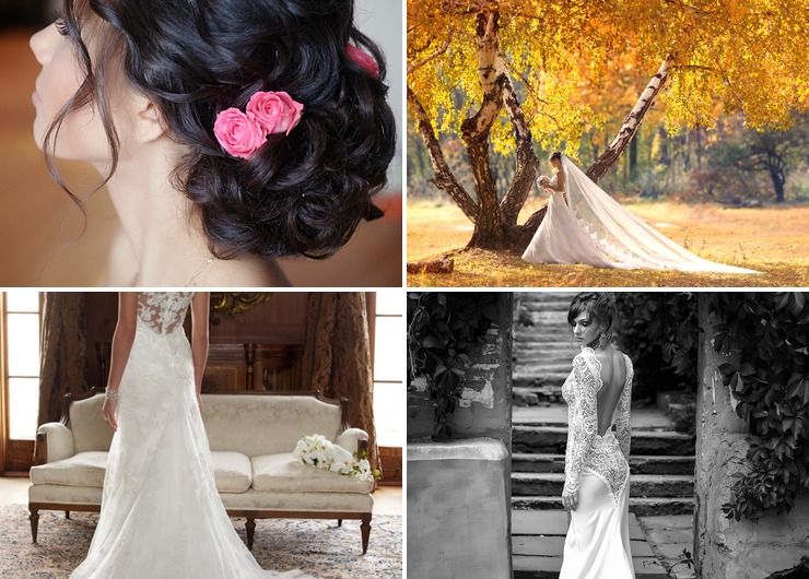 Mediterranean autumn bridal style