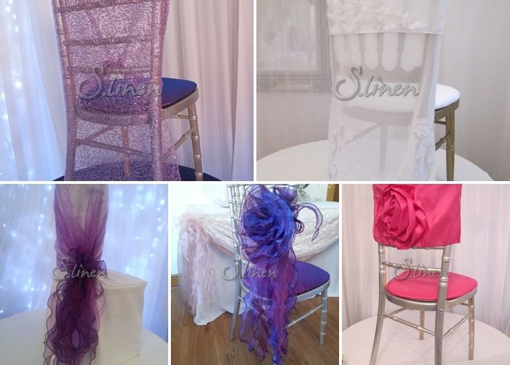 ruffle sashes and sequencing chair hoods