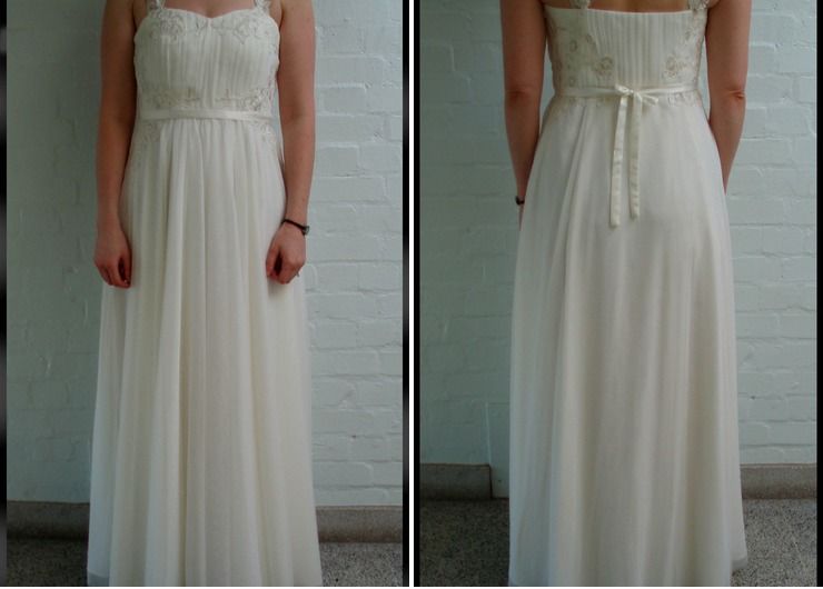 Front and back views of this very elegant dress