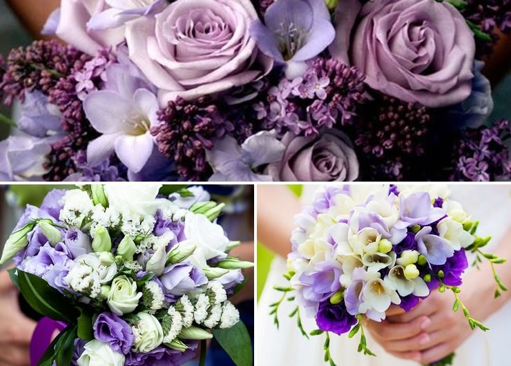 Bridal bouquet Purple in Spring