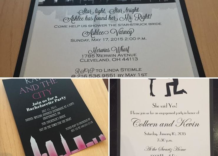 Wedding-related Party Invites