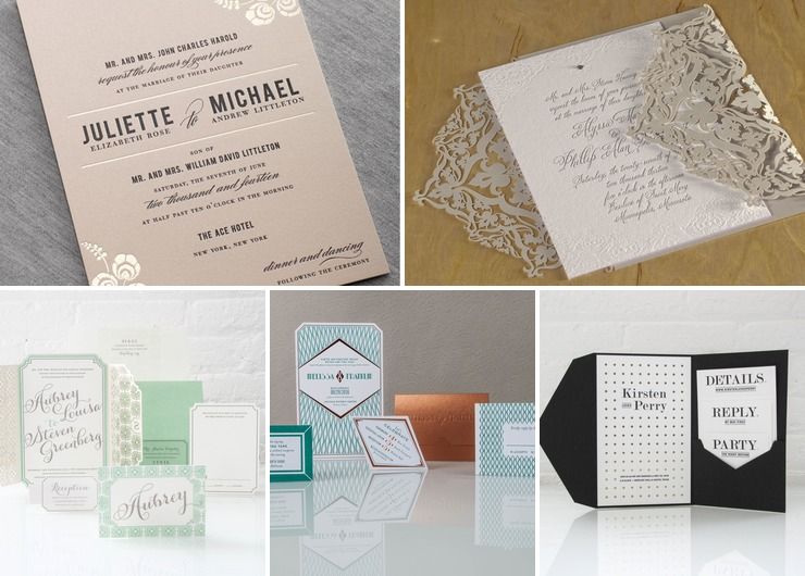 Couture invitations from Spark Letterpress