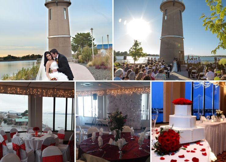 Lighthouse Wedding and Indoor River View Reception