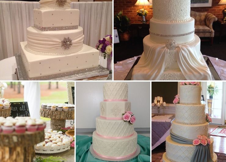 Wedding cakes and cupcakes