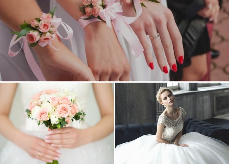 Wedding dresses Pink