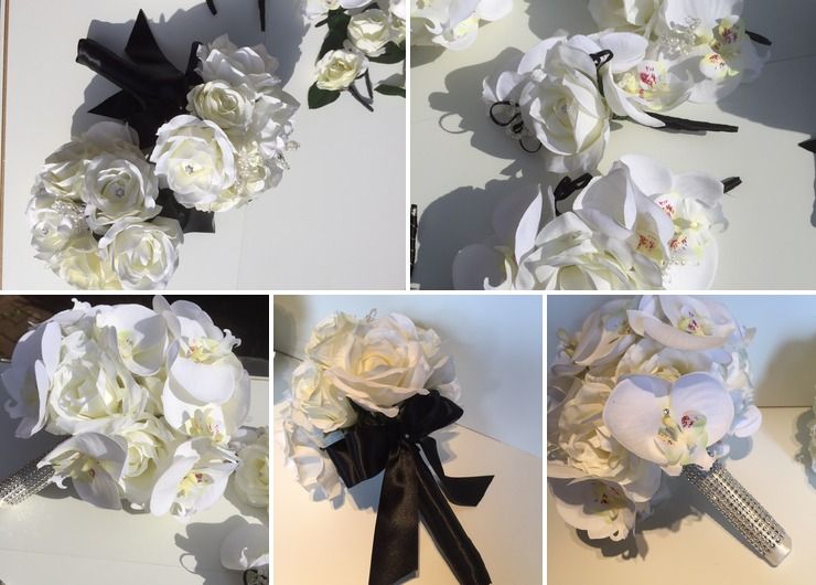 Gary & Jo, Ivory Orchid & Roses for New Years Eve Wedding