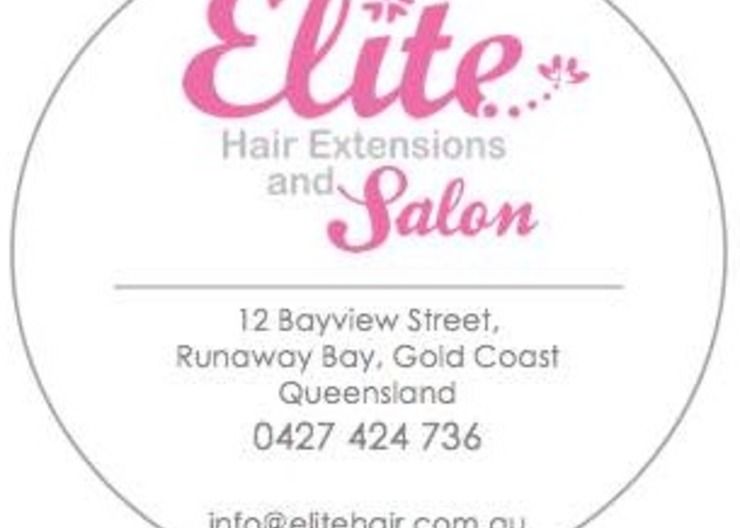 Elite hair extensions and salon logo