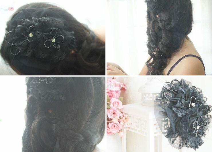 hair acc design, Makeup&hair do for ria prom night