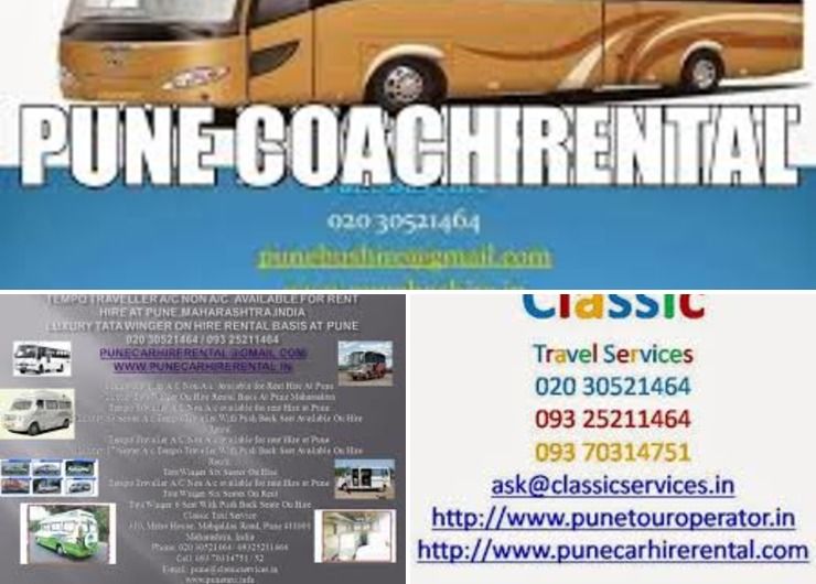 Pune Bus Coach Tempo Traveller Mini Bus Hire Rental