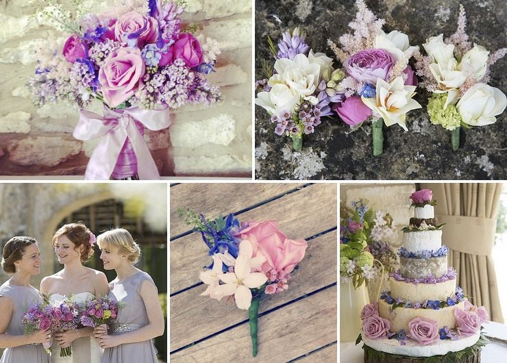 Pink and lilac spring wedding