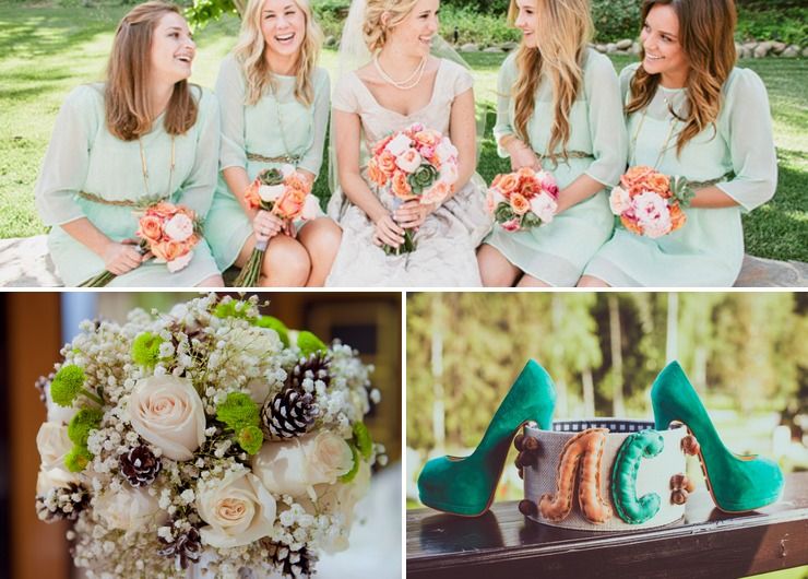 Pure White and Nature Green Wedding