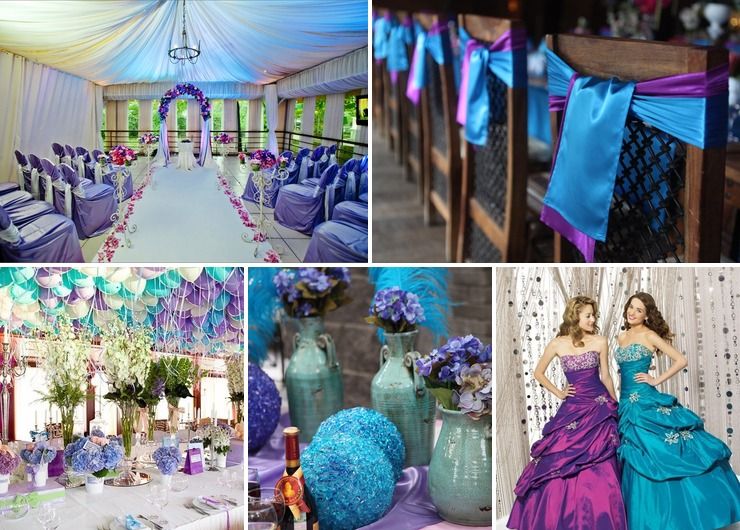 Turquoise and Purple Wedding Ideas