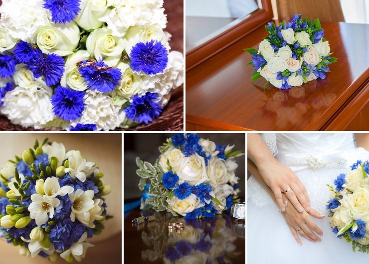 Bridal bouquet Blue