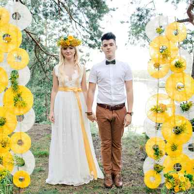 Yellow real weddings