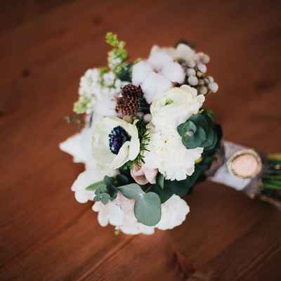 Anemone wedding bouquet
