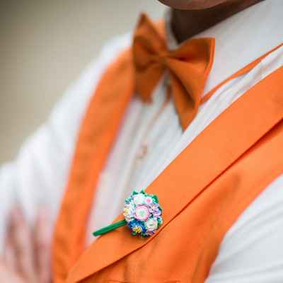 Orange groom style