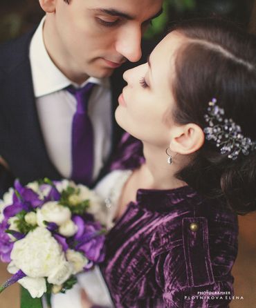 Purple real weddings