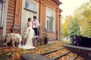 English autumn real weddings