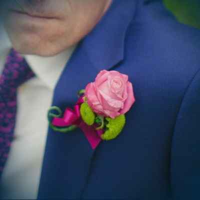 Pink buttonhole