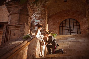 Themed brown engagement