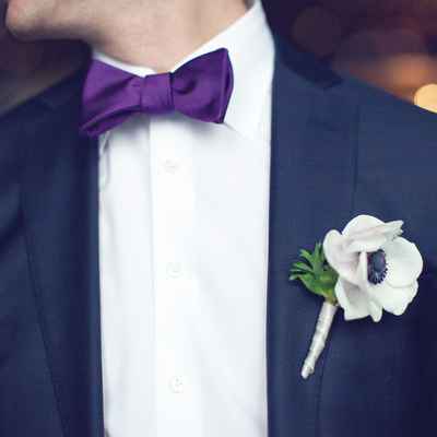 Purple buttonhole