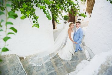 Mediterranean blue real weddings