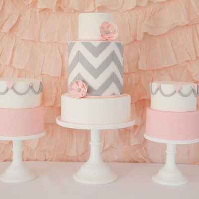 Grey wedding cakes