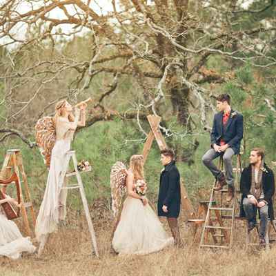 Themed ivory real weddings