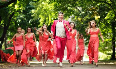 Pink groom style