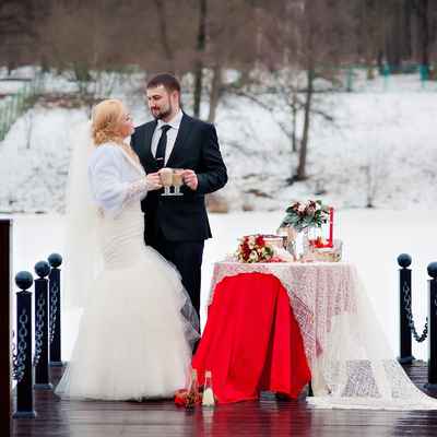 Winter red real weddings