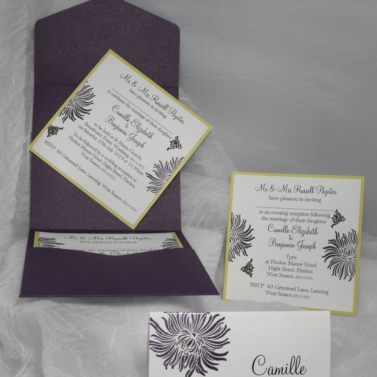 Lotus Camille Range lime & purple