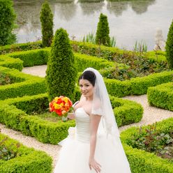 Ivory long wedding dresses