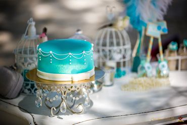 Blue wedding cakes