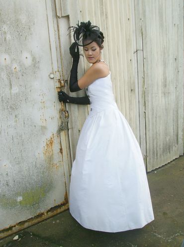 Vintage white long wedding dresses