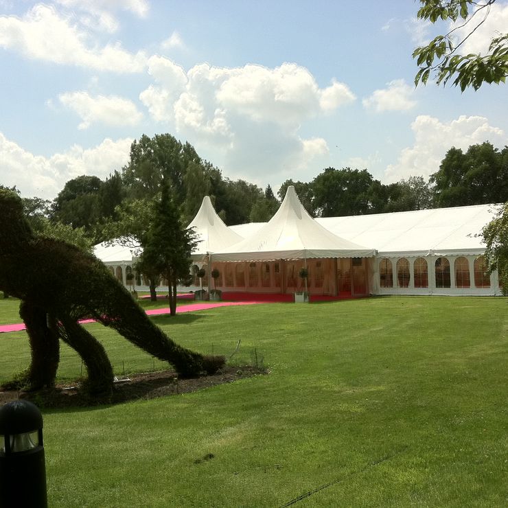 Large wedding marquee