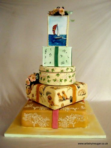 Marine wedding cakes