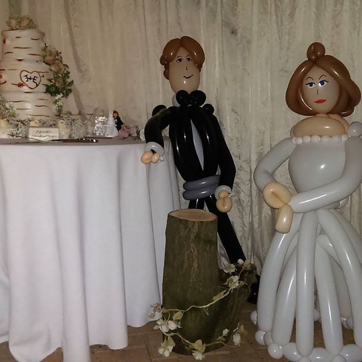 Balloon Bride and Groom!