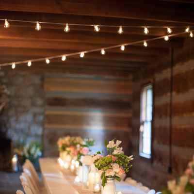 Rustic wedding floral decor