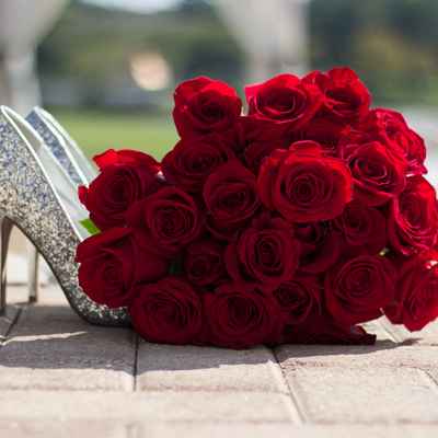 Rose wedding bouquet