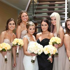 Brown bridesmaids