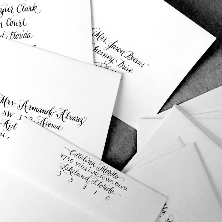Catalina & David's Wedding Envelopes