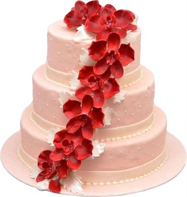 Red wedding cakes
