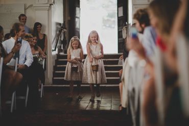 Ivory kids at wedding
