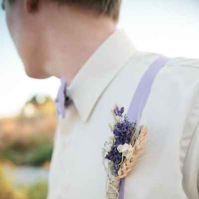 Yellow wedding buttonhole