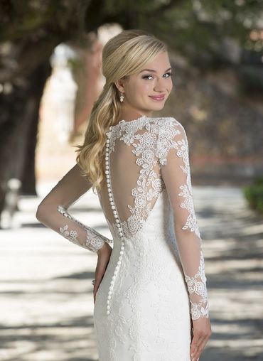 White lace wedding dresses