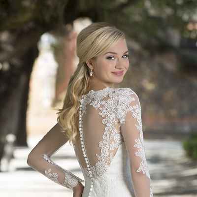 White lace wedding dresses