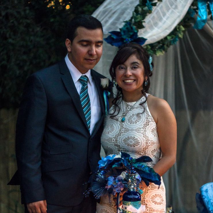 Lida &Felipe's Intimate Backyard Wedding December 19, 2014
